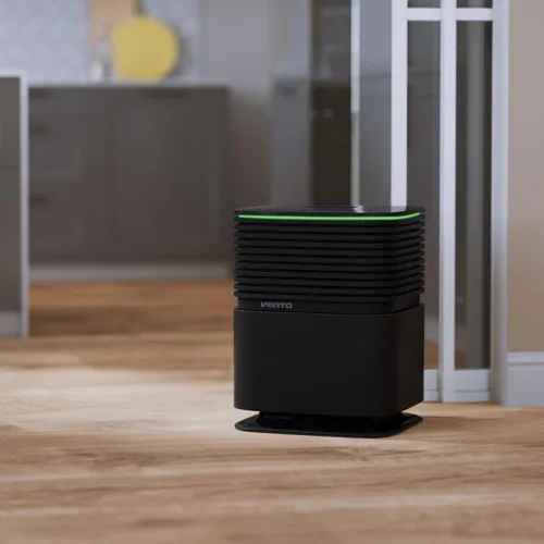 Miniatura 4 de AP735 AeroStyle - Purificador de aire compacto en negro con control de voz y aplicación, filtración triple para espacios de hasta 800 pies