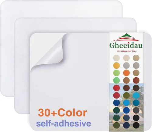 Miniatura 14 de Gheeidau Parche de reparación de lienzo de 9 x 11 pulgadas, 3 piezas, impermeable, parche de reparación de tela autoadhesiva para tiendas