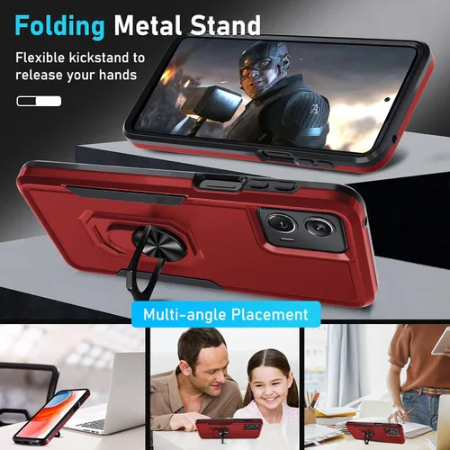 Miniatura 3 de Janmitta - Funda compatible con Moto G 5G 2023 con protector de pantalla, cubierta protectora de cuerpo completo resistente a prueba de golpes