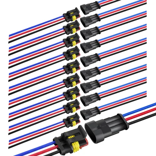 Miniatura 17 de Nilight 622 piezas conectores eléctricos de 1 2 3 4 5 6 pines, enchufe terminal macho hembra, conectores de cable impermeables, juego de conexión