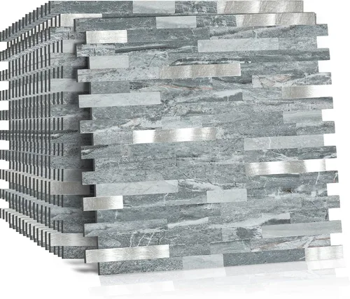 Miniatura 8 de Midcard 10 Hojas de Azulejos de Pared PVC para Salpicaduras, de Pelar y Pegar, para Salpicaduras de Cocina
