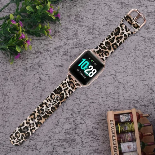 Miniatura 5 de ViCRiOR Bandas compatibles con ID205L Smart Watch, 0.79 pulgadas de liberación rápida de silicona suave sin decoloración, patrón impreso floral