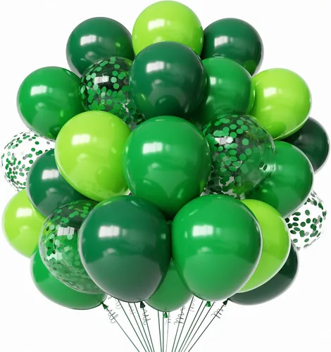 Miniatura 11 de Globos de látex rojos y negros, paquete de 50 globos de fiesta de confeti de 12 pulgadas, negro, blanco, rojo, con cintas para cumpleaños