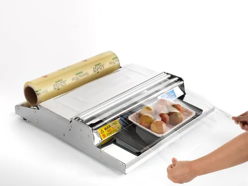 Miniatura 7 de VisionTechShop CW-500E, 20 Pulgadas / 500 mm Envolvedora de Película Manual para Envoltorio de Alimentos, FABRICADO EN COREA