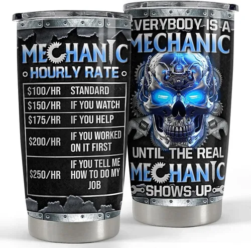 Miniatura 29 de SANDJEST Vaso Térmico para Parejas de 20oz Regalos para Esposa Esposo Calavera Parejas Vasos Térmicos de Acero Inoxidable Taza de Viaje para Café