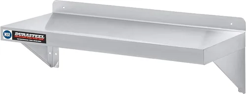 Miniatura 18 de DuraSteel Estante de acero inoxidable para montaje en pared, 24 pulgadas de ancho x 14 pulgadas de profundidad, grado comercial, certificado NSF