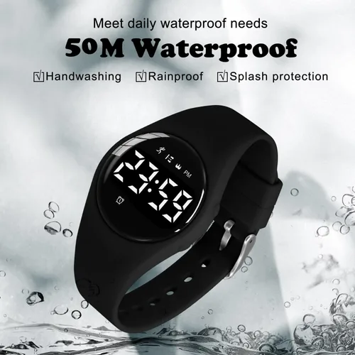 Miniatura 7 de NN BEN NEVIS Reloj digital para niños y niñas, reloj deportivo con rastreador de fitness, reloj despertador, cronómetro, sin aplicación y resistente