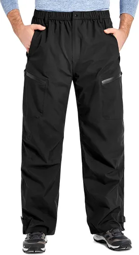 Miniatura 2 de Men's Rain Pants, Waterproof Rain Over Pants Windproof Hiking Pants