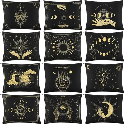 Miniatura 10 de Kajaia 12 Piezas Bolsas de Maquillaje Lindas Portátiles de Viaje Monedero Bolsillo para Artículos de Tocador Organizador de Maquillaje