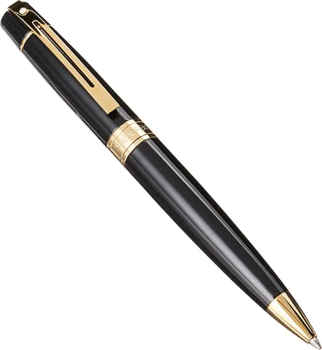 Miniatura 35 de Sheaffer 300 - Bolígrafo de punta redonda con detalles en cromo y tono dorado Ribete cromado/dorado