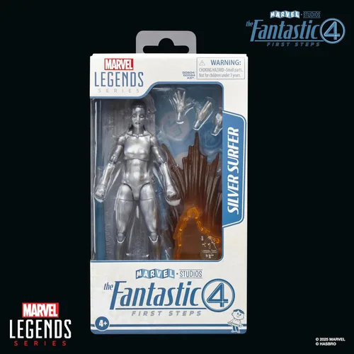 Miniatura 2 de Serie Marvel Legends Silver Surfer, La Primera Película de Los Cuatro Fantásticos: Figura de acción coleccionable de 6 pulgadas