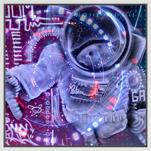 Miniatura 67 de Lienzo decorativo con diseño de un hermoso paisaje, para la decoración del hogar, The Cosmic Cloud, 12" x 12