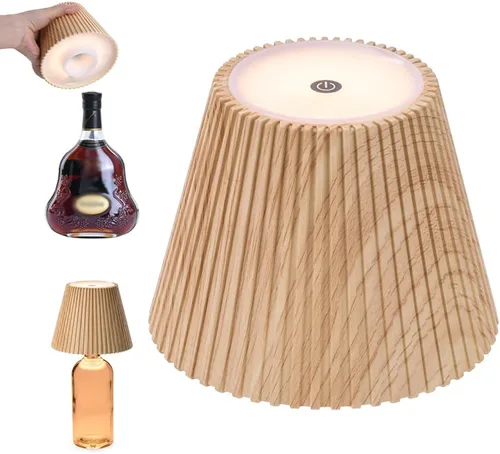 Miniatura 9 de WILIT Lámparas inalámbricas con pantalla de botella para lámparas de mesa, luces de barra de 3 niveles de brillo para bar de casa, lámpara