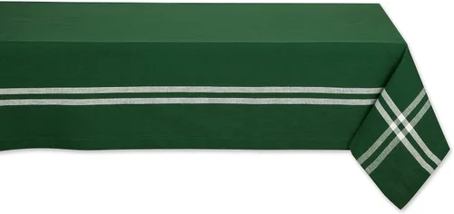 Miniatura 18 de DII - Mantel redondo para mesa de comedor, estilo rústico, colección de manteles con rayas estilo francés, 177.8 cm de diámetro, color gris Gris