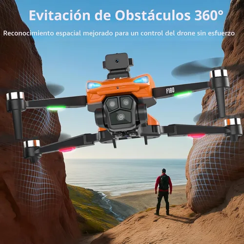 Miniatura 3 de Dron GPS con cámara 4K para adultos, pantalla de control remoto de 4.5", retorno automático, evitación automática de obstáculos, 22 minutos