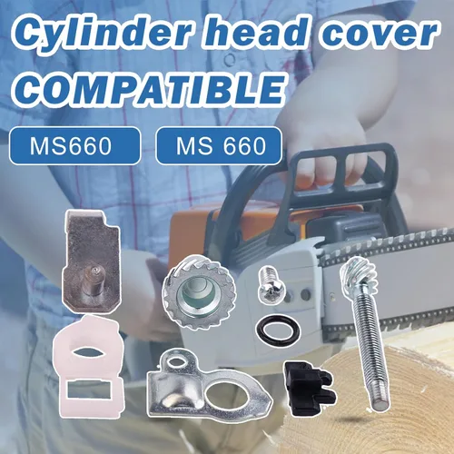 Miniatura 2 de Kit de tuerca de barra tensora de cadena para motosierra Stihl 066 MS660 MS 660 Reemplazar 1138 664 2400, 1127 007 1003
