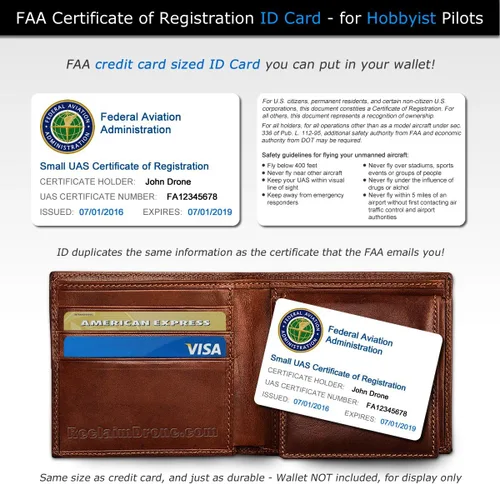 Miniatura 4 de Mavic Air - Paquete de identificación de drones de la FAA - Etiquetas (3 juegos de 3) + tarjeta de identificación de registro FAA UAS para pilotos