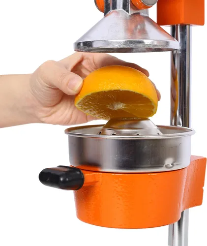 Miniatura 5 de Exprimidor de cítricos de hierro fundido, prensa manual extra grande de grado comercial, exprimidor de encimera resistente para jugo de naranja