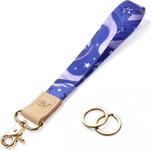 Miniatura 49 de EcoVision - Llaveros lindos con correa para llaves, llavero de muñeca para mujer, correa de insignia con 2 argollas para llaves