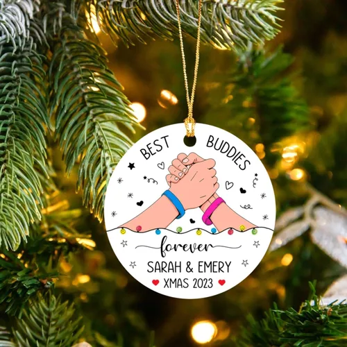 Miniatura 2 de Adornos de Navidad personalizados 2025 para amigas, regalos de adorno para la decoración del árbol de Navidad, regalo personalizado de Navidad