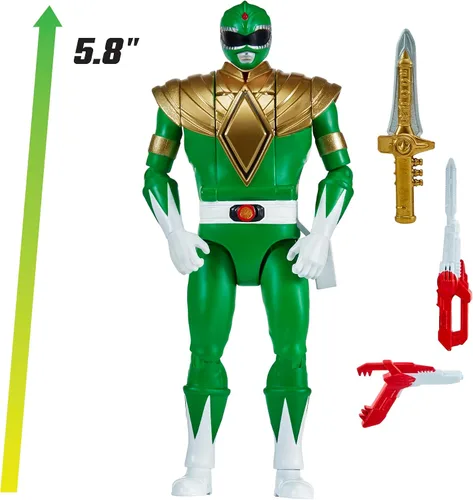 Miniatura 6 de Power Rangers Re-Ignition - Figura de acción de 6 pulgadas Auto Morphin, Green Ranger