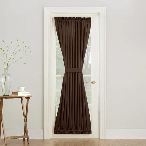 Miniatura 33 de Sun Zero Barrow - Cortina de bolsillo con cortinero para barra, par de paneles, para eficiencia energética 2-Chocolate