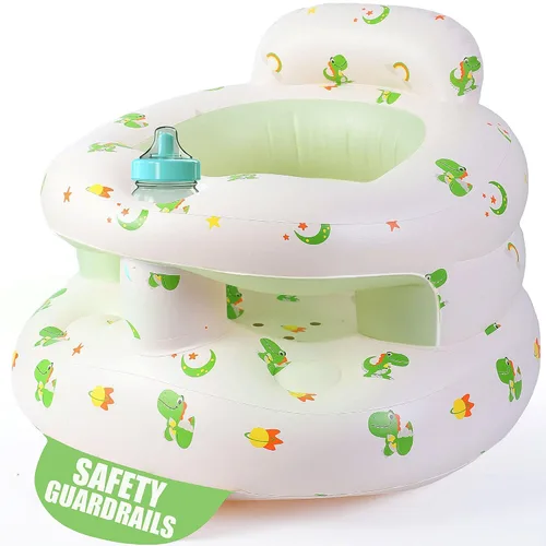 Miniatura 11 de Asiento inflable mejorado para bebés de 3 a 36 meses, silla inflable para bebés Sit Me Up, asiento para bebés con respaldo para sentarse con bomba
