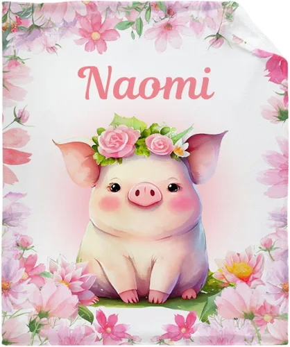 Miniatura 12 de Manta personalizada para bebé, manta de gato con nombre, manta personalizada de franela suave para bebés, regalo de cumpleaños, 30 x 40 pulgadas