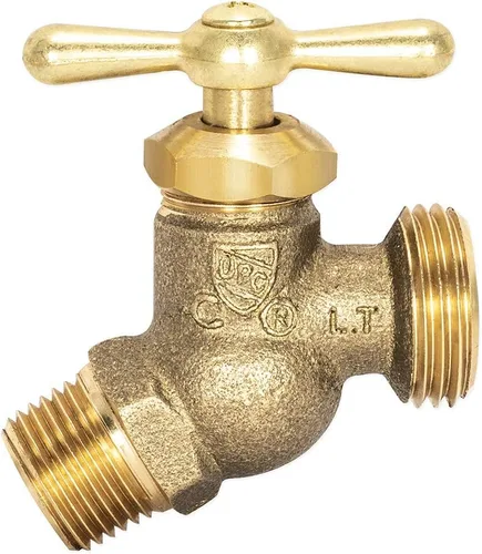 Miniatura 4 de Eastman Babero de manguera sin torceduras macho, conexión MIP de 1/2 pulgada, accesorio de plomería de latón, 20205