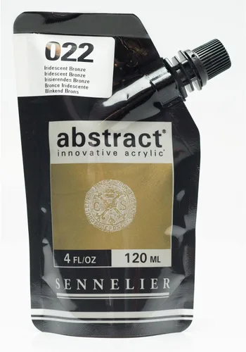 Miniatura 24 de SENNELIER Pintura acrílica abstracta innovadora para cuerpo pesado, bolsa de 16.9 fl oz, blanco titanio