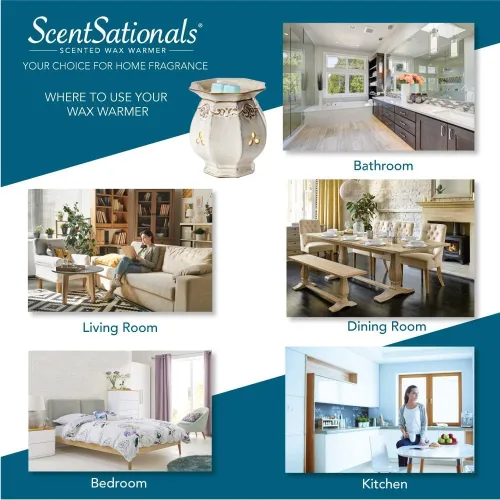 Miniatura 7 de Scentsationals Fragancia de cera perfumada para derretir – Guayaba Peach – Paquete de cubos de cera, tarta calentadora para el hogar, barra de vela