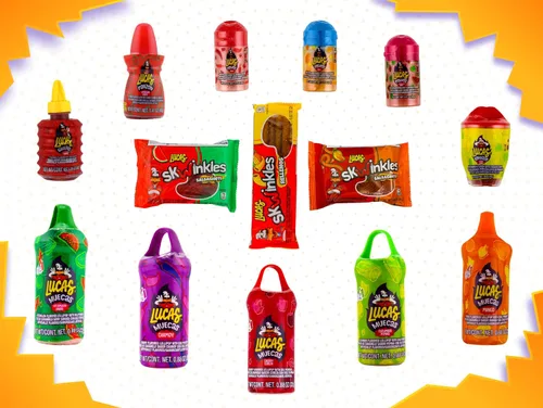 Miniatura 3 de Mezcla de dulces mexicanos Lucas (14 unidades) Variedad de agrios, dulces, picantes, incluye Lucas Skwinkles, Pelucas, Lucas Muecas, Baby Lucas