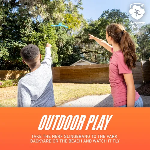 Miniatura 3 de Nerf Boomerang de juguete para niños – Slingerang Boomerang de espuma suave para niños – Gran regalo al aire libre para niños y niñas – Perfecto