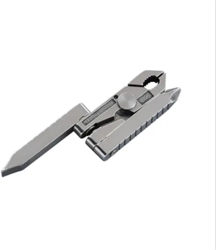Miniatura 6 de Mini herramienta EDC multifuncional 3 en 1, destornillador de alicates herramienta de bolsillo de combinación plegable para pesca al aire libre