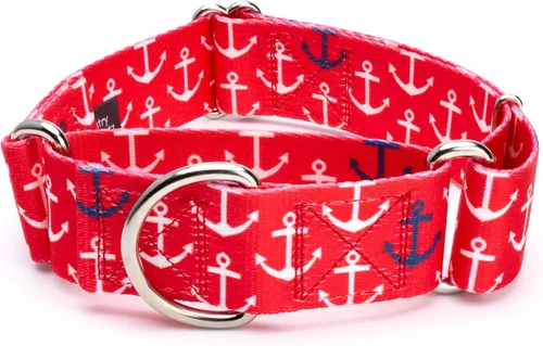 Miniatura 16 de Country Brook Petz HossFit Jr - Collar ancho Martingala para perro, colección Summer Breeze con diseños soleados (Anchors Away, M)