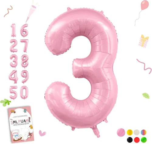 Miniatura 55 de Globos de números de 40 pulgadas del 0 al 9 dorados grandes del número 0, globos digitales para suministros de decoración de celebración de fiesta