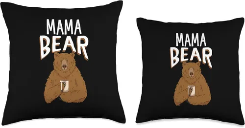 Miniatura 3 de Mama Bear Almohada de 16 x 16 pulgadas, multicolor