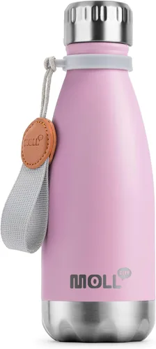 Miniatura 39 de Botella de agua para niños, botella de agua deportiva de acero inoxidable de 12 onzas con aislamiento al vacío para la vuelta a la escuela, botella