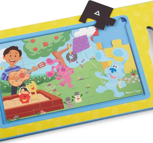 Miniatura 8 de Melissa & Doug Blue's Clues & You! Rompecabezas magnéticos para llevar (2 rompecabezas de 15 piezas)