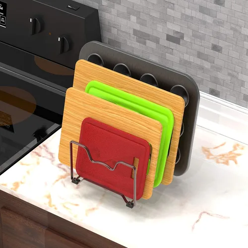 Miniatura 5 de Simple Houseware Organizador de artículos para el hogar de cocina, estante de despensa, bronce