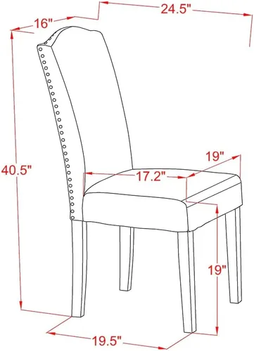 Miniatura 41 de East West Furniture DLEN3-BLK-69 - Juego de muebles de comedor de 3 piezas que contiene una mesa de comedor redonda con gotas y 2 sillas tapizadas