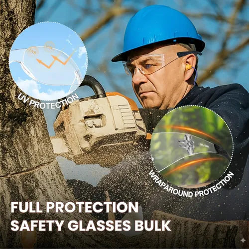 Miniatura 5 de Gafas de seguridad Z87 para hombres y mujeres, paquete de 12 gafas de seguridad con lente resistente a los arañazos y a los impactos, gafas