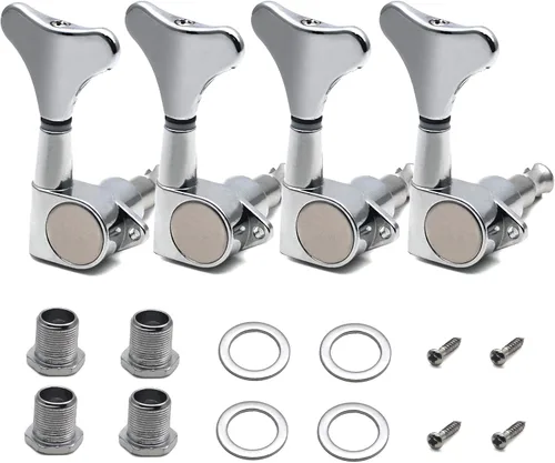 Miniatura 9 de MAXCHEER Afinadores de Guitarra y Bajo, Clavijas de Afinación de Guitarra Bajo, Clavijero Sellado de Relación, Repuesto de Cabezal de Máquina