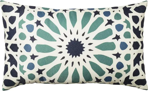 Miniatura 10 de Fab Habitat Almohadas para interiores y exteriores hechas de hilo de poliéster reciclado, resistente a las manchas, lavable a máquina, inserto Ondas