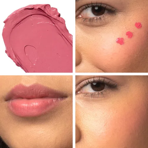 Miniatura 4 de Palladio Rubor líquido para mejillas y labios maquillaje 2 en 1, fórmula de crema sin peso, a prueba de manchas de larga duración, aspecto natural