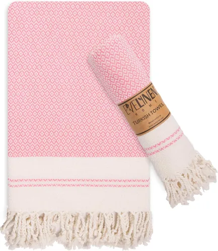 Miniatura 9 de Evelynen - Juego de 2 toallas de mano turcas para baño y cocina, toallas de mano bohemias con bucles para colgar, para cara, té, plato, cocina