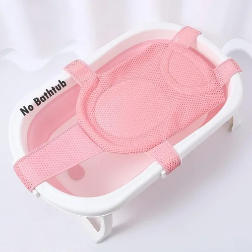 Soporte de Malla para Baño de Bebé Almohadilla Asiento de Bañera para Recién Nacido Red Antideslizante Tapete de Bañera para Bebé Asiento Flotante