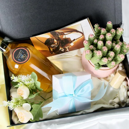Miniatura 5 de Aimyoo Cajas de regalo magnéticas Galaxy negras con tapas 13.8x9x4.3 pulgadas, caja grande de propuesta para dama de honor y padrino, caja plegable