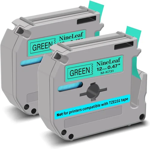 Miniatura 26 de NineLeaf Cinta de etiquetas de repuesto compatible para Brother P-Touch M-Tape M521 MK521 M-K521 funciona con Ptouch PT-M95 PT-90 PT70 PT-65 PT85