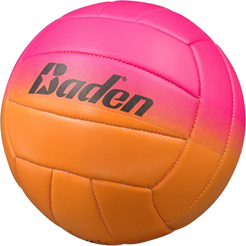 Miniatura 6 de Baden Fun Design Official Size & Weight Indoor & Outdoor Volleyball Bright & Beachy! Soft Touch Synthetic Leather, Durable Stitching All Ages